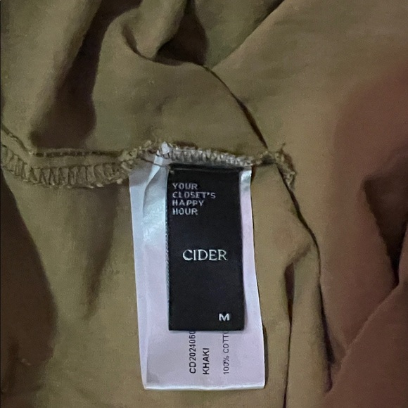 Cider Khaki Belted Jumpsuit Size M - Picture 7 of 11